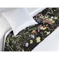 thumbnail image 3 of Garden Scene Bed Runner, Colorful Floral Pattern with Leaves Greenery Jungle Vibes Print, Decorative Accent Bedding Scarf for Hotels Homes & Guest Rooms, Twin, Charcoal Grey Multicolor, by Ambesonne, 3 of 3