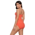 thumbnail image 3 of Lauren Ralph Lauren Women's Lace-Up Tubini Swim Top Swimsuit (16, Sunset), 3 of 4
