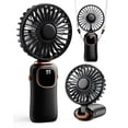 thumbnail image 1 of Ventilador portátil ColdSky 3 en 1 con batería de 4000 mAh, color negro, 1 of 5