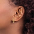 thumbnail image 3 of Finest Gold 14K Yellow Gold Madi K Cross Dangle Post Earrings, 3 of 6