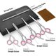 thumbnail image 2 of Juego de tijeras de peluquería canina, 5 piezas Tijeras profesionales de peluquería para mascotas Tijeras de peluquería para peinar con puntas redondas de seguridad para mascotas Perros Tijeras d, 2 of 5