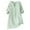 Mint Green, variant on Women's Plus Size Cotton Linen Tunic, V Neck Half Button Down Casual Blouse, 3/4 Sleeve Relaxed Fit Top for Daily Wear, Work, Dating and Versatile Outfits JN L