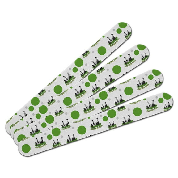 Fainting Goat Myotonic Double-Sided Nail File Emery Board Set 4 Pack