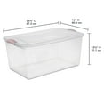 thumbnail image 2 of Sterilite 62L Latch Box  - Pink, 2 of 5