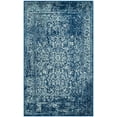 thumbnail image 3 of SAFAVIEH Evoke Trena Traditional Distressed Area Rug, Navy/Ivory, 3' x 5', 3 of 10