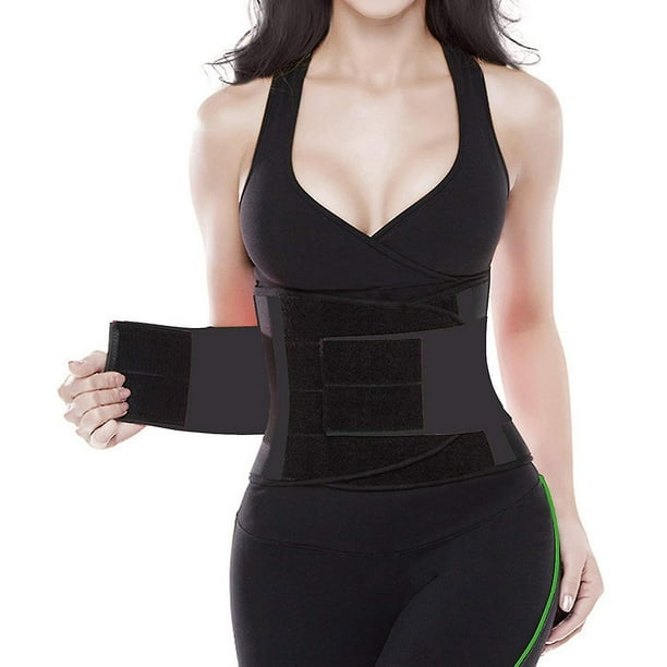 Faja de entrenamiento de cintura para mujeres y hombres, faja deportiva para el cuerpo, banda para el sudor y el vientre, faja de entrenamiento