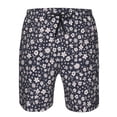 thumbnail image 4 of Yiaed Daisies Flowers Print Men's Swim Trunks with Lining Quick Dry Sports Shorts Beach Shorts Boardshorts-Small, 4 of 5