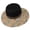 Black, variant on Mwjwdo Women’s Ethnic Geometric Woven Band Mixed Speckle Wide Brim Vacation Straw Hat with Loose Dome Fit for Lawn Picnics Blue