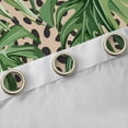 thumbnail image 4 of Manfei Green Palm Leaf Curtains Pack of 2 (42x84 Each) for Teen, Fashion Leopard Cheetah Print Curtains Blackout, Tropic Plant Bedroom Curtains, Curtains and Drapes Room Decor, 4 of 6