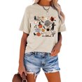 thumbnail image 2 of XCHQRTI Ghost Shirt for Women Vintage Halloween Tshirt Graphic Shirts Funny Retro Short Sleeve Tops, 2 of 7