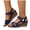 Navy, variant on Wedge Sandals for Women Comfortable Slip On Orthopedic Shoes Casual Wide Width Plkatform Sandal with Ankle Back Strap