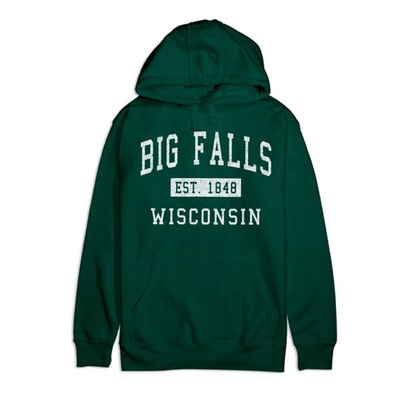 Big Falls Wisconsin Classic Established Premium Cotton Hoodie