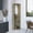 Natural Walnut, variant on 75" H Mirrored Corner Bar Cabinet with Glass Storage / Enhance Your Home Bar
