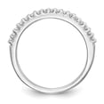 thumbnail image 2 of Solid 14k White Gold Diamond Wedding Band Ring Size 7 (.204 cttw.), 2 of 8