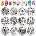 thumbnail image 6 of Biutee Nail Stamping Plates Set, Stainless Steel, Easily Shaped, 6 of 8