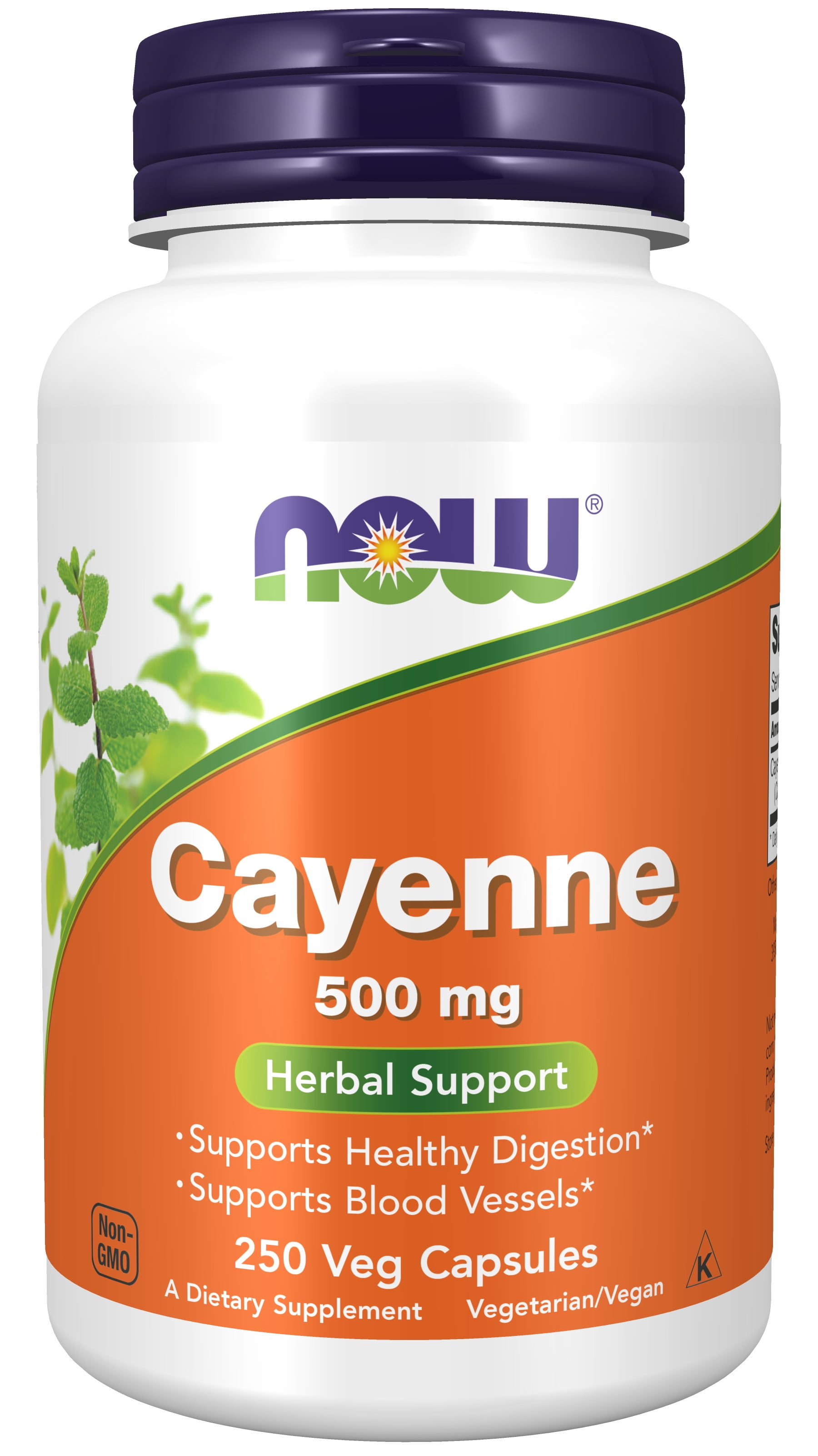NOW Supplements, Cayenne (Capsicum annuum) 500 mg, Herbal Support, 250