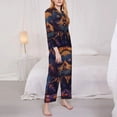 thumbnail image 3 of Daiia Dreamy Jester Under Stars for Women's Long-Sleeved Pajama Set – Soft & Comfortable Sleepwear Button-Up Pajamas Cozy Lounge Wear-X-Large, 3 of 7