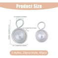 thumbnail image 2 of 40Pcs 2 Style Shell Pearl Pendants with Copper Wire Silver 15.5~17.5x10~11.5x8.5~9.5mm Hole: 3.5~4mm, 2 of 9