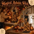 thumbnail image 6 of 5'' Enchanted Autumn Witch Figurine - 2026 New Autumn Witch Figurine Halloween Ornament Tiered Tray for Office Home Thanksgiving Table Shelf Fall Decor (Forest Spell), 6 of 10