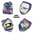 thumbnail image 5 of JIALIOU Mini Backpack Purse for Women Quilted Casual Daypack Small Travel Shoulder Bag, Abstract Swirling Galaxy, 5 of 7