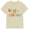 thumbnail image 2 of Big Sister Shirts for Girls Short Sleeve Casual Crewneck Soft and Comfortable Tee Shirt Summer Tops Kids Clothes Beige 12-13 Years, 2 of 3