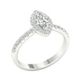 thumbnail image 2 of Imperial 1 Ct TDW Marquise Diamond Halo Engagement Ring in 10K White Gold (H-I, I2), 2 of 4