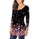 thumbnail image 3 of Pntutb Mujer Casual Camiseta Impreso Manga Larga Cuello Redondo Fruncido Pullover Blusa tops Pntutb Pntutb-7575, 3 of 6