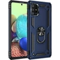 thumbnail image 3 of Samsung A71 5G Case,Galaxy A71 5G Case,  Grade Heavy Duty Protection Phone Case Cover with HD Screen Protector  Ring Kickstand for Samsung Galaxy A71 5G (Navy  Case), 3 of 11