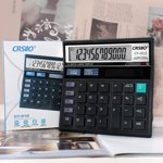 12-Digit Portable Calculator with Large Buttons for Study Business and Office Use | Battery Powered Desktop Calculator | Basic Math Calculator for Students and Professionals