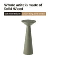 thumbnail image 3 of COZAYH Farmhouse Tall Pedestal End Table Small Solid Wood Martini Table Plant Stand Modern Round Drink Table for Small Space Living Room, Sage Green, 3 of 7