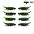 thumbnail image 2 of Fake Eyelashes Dramatic Natural 4 Pairs Glitter False Lash Cosplay Eyelashes, 2 of 10