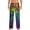 White, variant on Pride Rainbow Print Men's Home Trousers, Elastic Drawstring Home Pajamas Clothing Suitable for Adult Men-X-Large