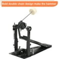 thumbnail image 4 of QRKD Double Bass Drum Pedals, Double Chain Drum Step on Hammer for Drum Set and Electronic Drums, Black, 4 of 7