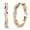 Rose Gold, variant on Cate & Chloe Lauren 18k White Gold Plated 22mm Hoop Earrings with Swarovski Crystals for Women