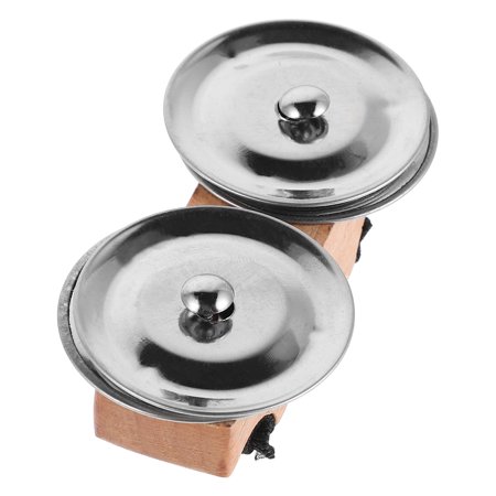 Masteelf Mini Finger Tambourine With Metal Jingle Bells Handheld Percussion Instrument For Kids Adults Drum Guitar