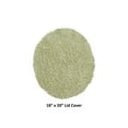 thumbnail image 2 of Better Trends 18"x20" Premium Toilet Lid Cover 100% Cotton Tufted Bathroom Rug Water Absorbent Reversible Machine Washable Sage - Lux Collection, 2 of 4