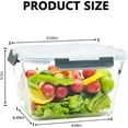 thumbnail image 2 of 2 Pack Large Glass Food Storage Containers with Lids 85oz/10.5cup Big Airtight Glass Storage Containers for Rotisserie Chicken Meal Prep Leftovers, BPA Free & Leak Proof, Microwave, Oven Safe, 2 of 7