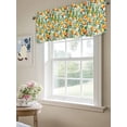 thumbnail image 6 of Curtain Valance for Windows,Summer Watercolor Lemon Green Leaf Kitchen Valances Rod Pocket Short Curtains,Plant Flower Seamless Window Treatment Panel for Bedroom Bathroom 60"x18", 6 of 7