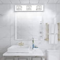 thumbnail image 4 of Aipsun 3 Lights Crystal Vanity Lights Over Mirror Modern LED Vanity Lights for Bathroom Vanity Lighting Fixtures(White Lights), 4 of 4
