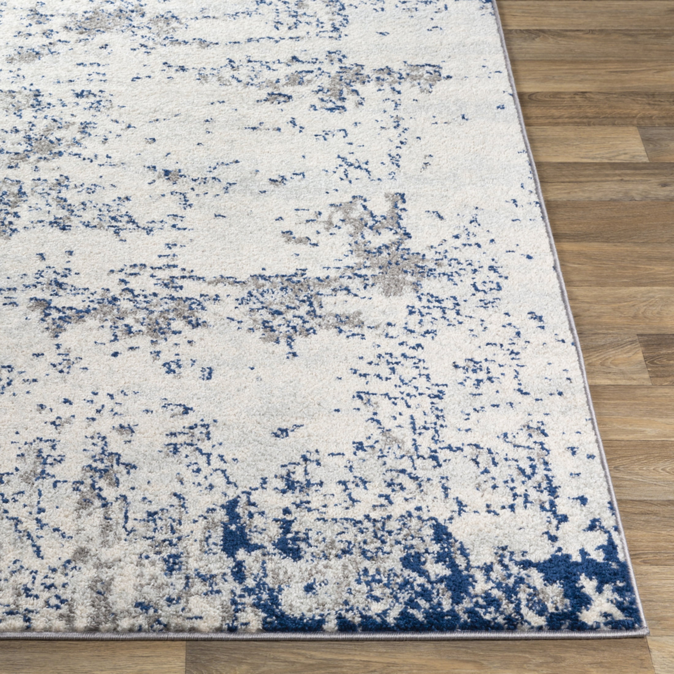 Livabliss Area Rugs for Living Room, 8x10 Sunderland Modern White Rug, Bedroom Dining Room Home Decor Stain Resistant Carpet (7'10" x 10'2")