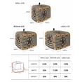 thumbnail image 3 of Fsddascl Farmhouse Vintage Toaster Cover 4 Slice, Large Kitchen Appliance Covers, Western Country Star Brown Plaid Toaster Oven Cover with Loop, Bread Machine Cover Polyester Dust Cover Protection, 3 of 5