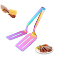 thumbnail image 6 of 10" Food Holder Versatile - Rust Strong and Sturdy Comfortable Grip Multifunctional Clip Food with Stainless Steel Food Tongs Dining, Serrated Edge (Multicolor), 6 of 8
