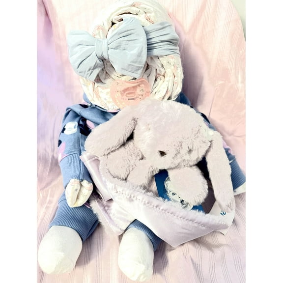 My Purple Bunny Diaper Baby