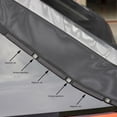 thumbnail image 3 of Magnetic Bottom Car Mosquito Net Curtain - L Size (180x150cm) Nylon Mesh, Breathable & Stretchable with Dual-Directional Zipper, Privacy Protection for Summer Camping/Road Trips, Fits Cars, Trucks,, 3 of 6