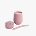 thumbnail image 3 of ezpz Mini Cup + Straw Training System (Coral) - 100% Silicone Training Cup for Infants + Toddlers - Designed by a Pediatric Feeding Specialist - 9 Months+, 3 of 9