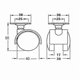 thumbnail image 2 of 4pcs 50mm Twin Wheel Swivel Furniture Castors Casters with Fixing Plate (Black), 2 of 2