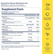 Ritual Women’s 50+ Daily Multivitamin - Folate, DHA - Vegan - 60 Capsules - 30 Servings