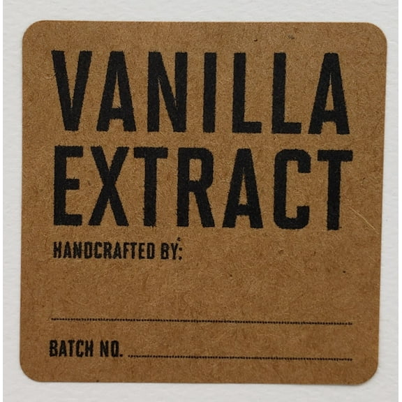 Vanilla Extract Label