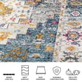 thumbnail image 5 of Safavieh Madison Blaire Floral Area Rug, Turquoise/Ivory, 5'3" x 7'6", 5 of 11