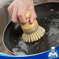 thumbnail image 4 of MR.Siga Bamboo Palm Brush, Scrub Brush for Dishes Pots Pans Kitchen Sink Cleaning, Pack of 2, 4 of 10